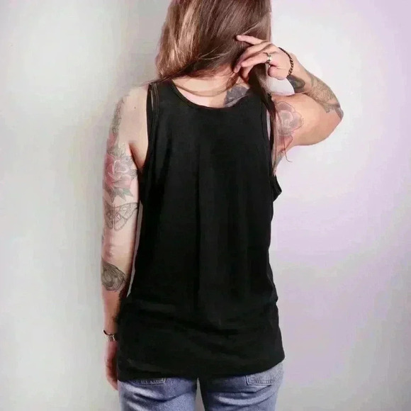 RARE Vintage 90s Bart Simpsons x Raiders Football NFL Black Tank Top - Picture 4 of 4